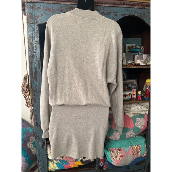 SPIRITUAL GANGSTER MOCK TURTLECK COTTON SWEATSHIRT DRESS - Picture 2 of 8